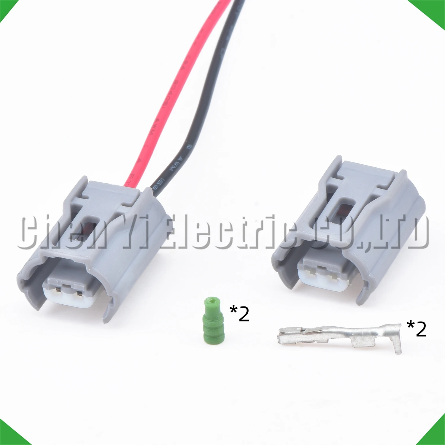 Conector à prova d'água para automóvel, 2 pinos, espelhos laterais, espelho reverso, sinal de mudança de fio, plugue para toyota corolla camry