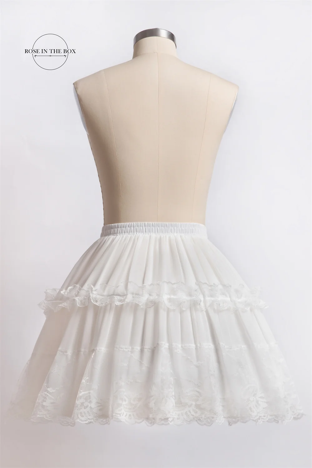 STEPHANIE Lolita Petticoat For Party Cosplay 2 Hoops Lace Fishbone Tutu Skirt Ball Gown Underskirt Short Dress Ballet Crinoline image 3