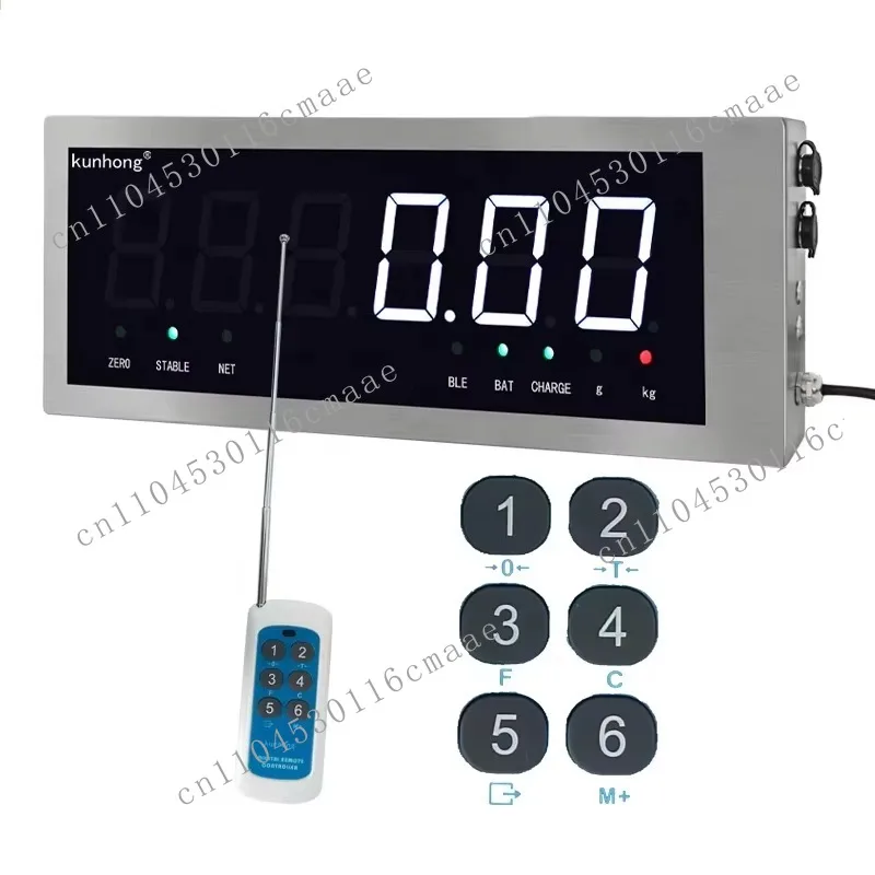 KH-2199-F3 Weighing Indicator Splash-proof Large Scale Display Remote Control Stainless Steel