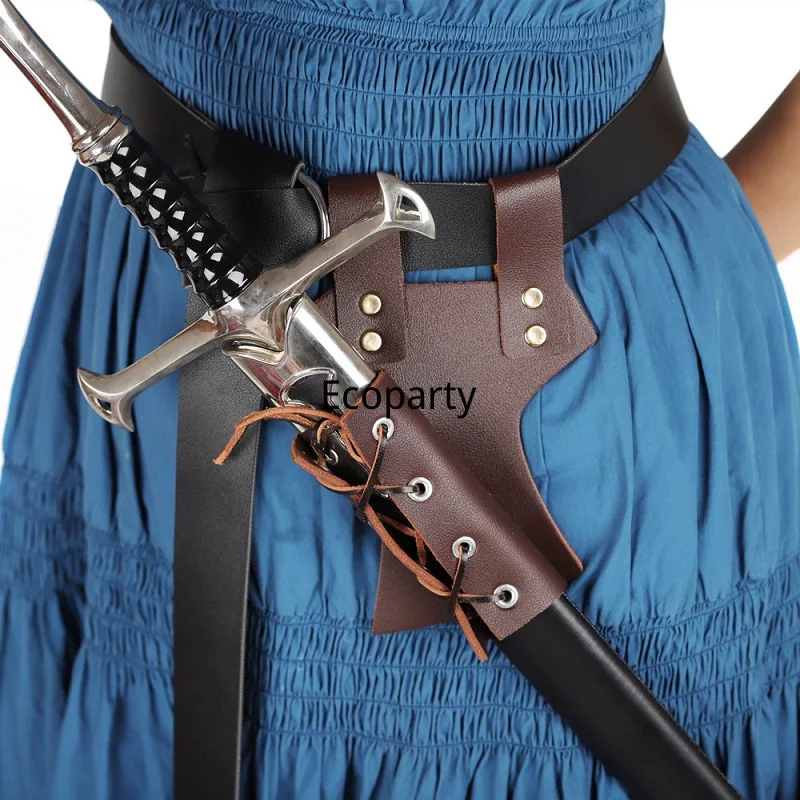 20 Medieval Shoulder Strap Sword Holder Sheath Scabbard For Adult Men Larp Knight Weapon Cosplay Gear Rapier Ring Belt Holster