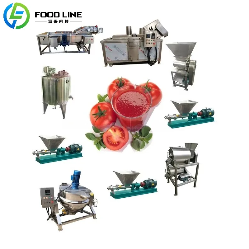 Custom Commercial Ketchup Production Line High Viscosity Customizable Canned Tomato Sauce Evaporating Concentration Machine