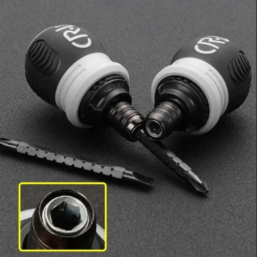 Compact 26 In 1 Ratchet Screwdriver Set Magnetic Dual-purpose Slotted Screwdriver Labor-Saving Phillips Screwdriver Hand Tool