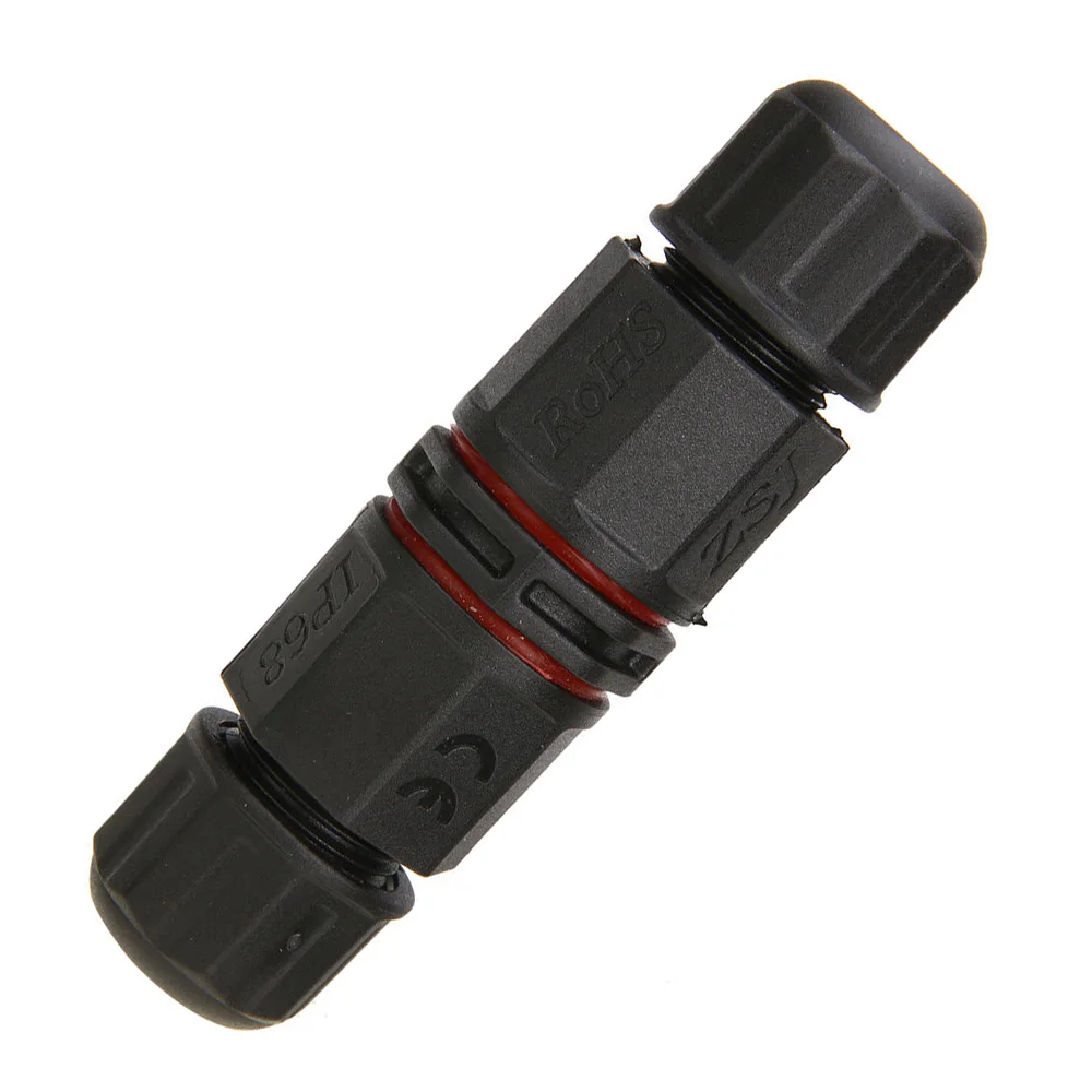 IP67 Waterproof Connector Cable Wire, 2 Pin/3 Pin Outdoor Socket, for ideal for Solar Panel System and Outdoor LED Lamp