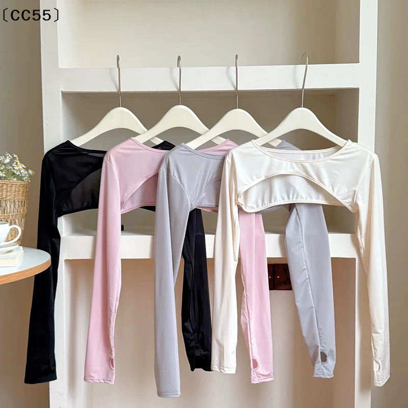 

Шарф-накидка из ледяного шелка с защитой от солнца и ультрафиолета, перчатки-манжеты для занятий спортом на открытом воздухе, гольфа, бега, рыбалки, с длинными рукавами〔CC55〕