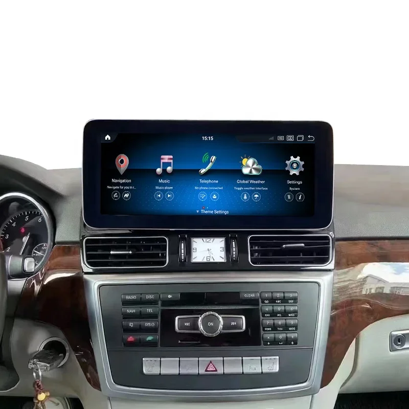 

12,3-дюймовый автомобильный DVD-плеер Android с GPS CarPlay на приборной панели, мультимедийная система для Mercedes Benz ML W166 GL X166 GL500 GLE Radio