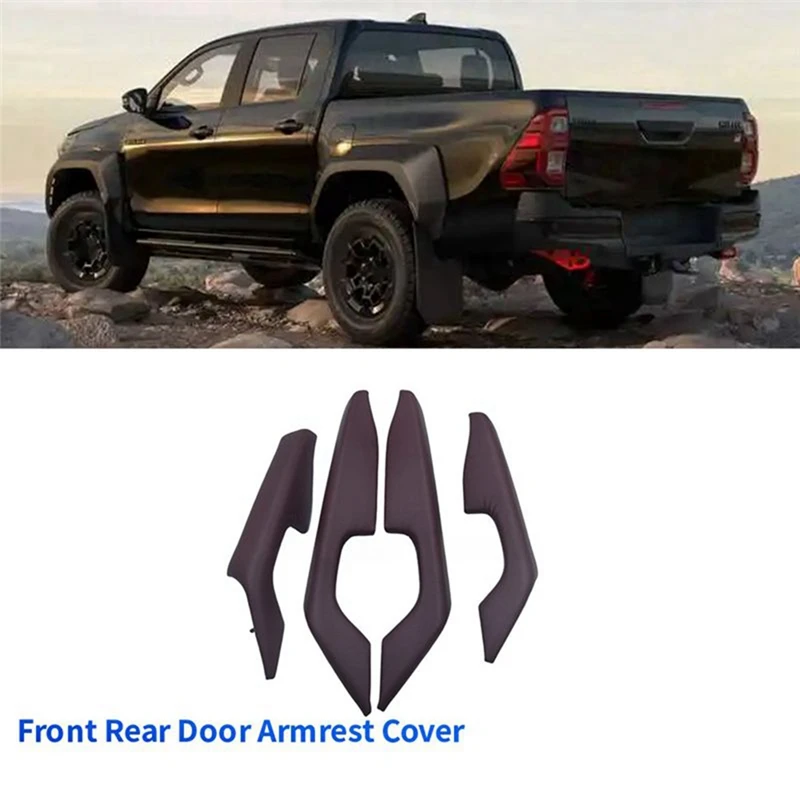Super Sale 4pcs/Set Front Rear Door Armrest Cover Handle Panel for Toyota L&R