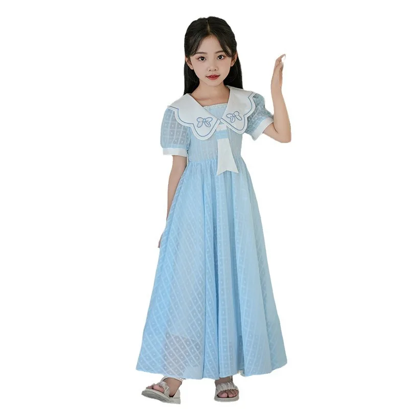 Summer Dress 2024 New Foreign Style Girls Chiffon Long Dress