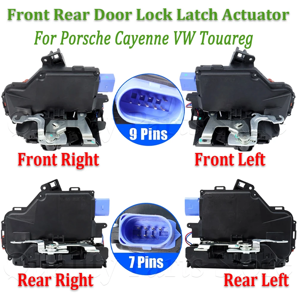 9Pins / 7Pins Door Lock Actuator For VW Touran Caddy Jetta Golf5 Seat Toledo Skoda Octavia Touareg Cayenne 3D1837016A 3D1837015A
