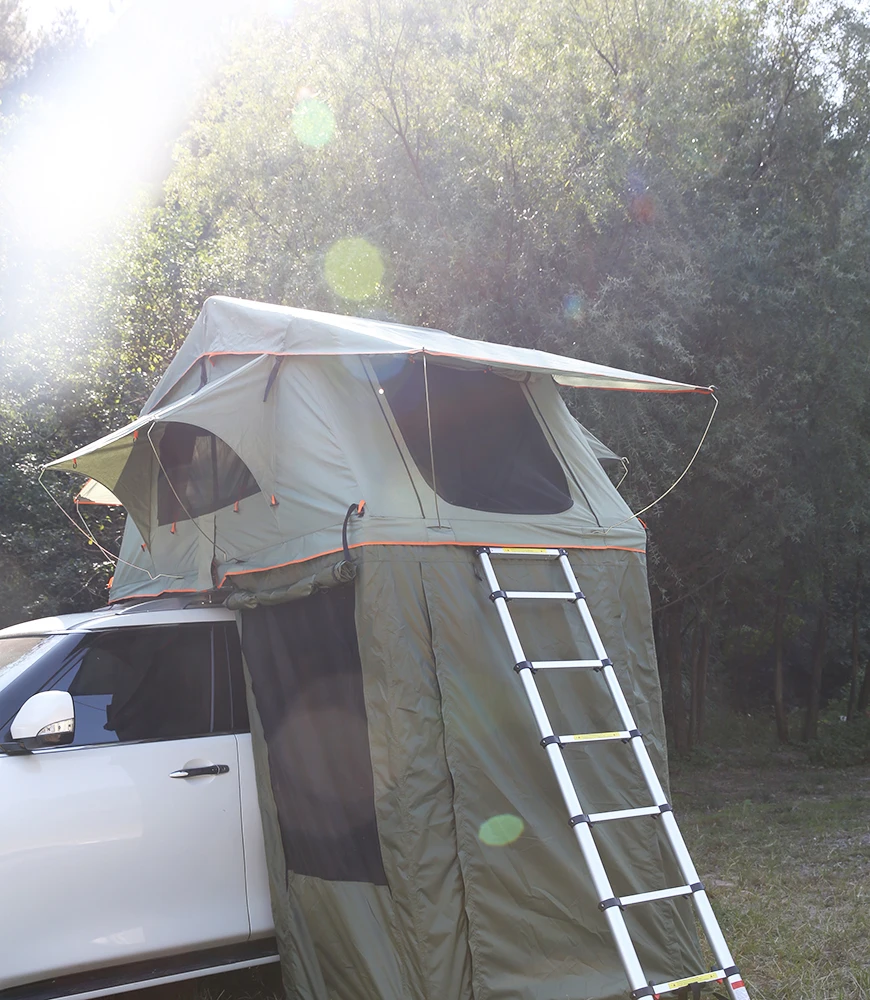 

Hot Selling Custom Printed Double Canvas Trekking Tent Tordo Camper Home Roof Tent