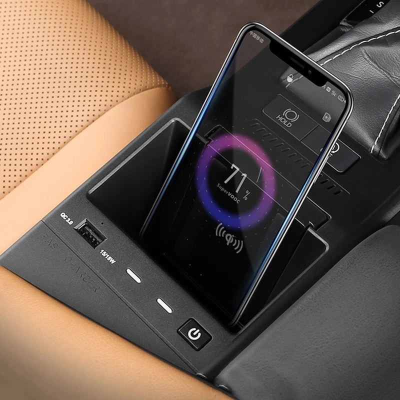 

Автомобильное беспроводное зарядное устройство 15 Вт, быстрое зарядное устройство для телефона, держатель для зарядки Lexus ES ES300H ES200 ES260 ES350 2019-2022