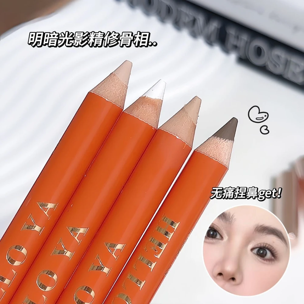 Stylo d'ombrage de contour à Double extrémité, éclaircissant pour le visage, profil d'ombre de nez, correcteur d'ombre de nez tridimensionnel, maquillage, cosmétiques