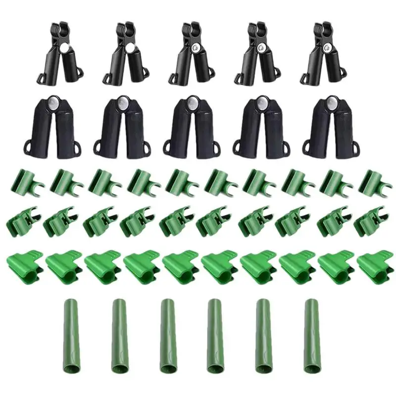 

46Pcs Plant Stake Connectors Adjustable Plant Connector Stakes Garden Connector Connecting Joint Buckle Clip For Build Stable