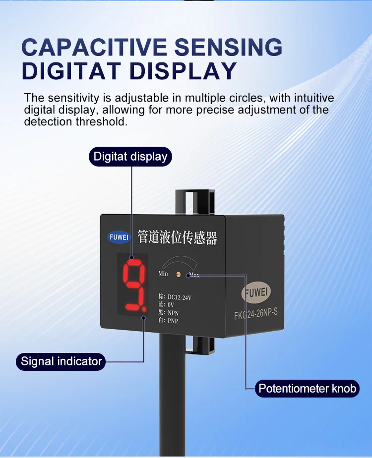 Photoelektrischer berührungsloser Flüssigkeitsstandsensor für Rohrleitungen, Flüssigkeitsstand, Schalter mit hoher und niedriger Erkennung, Sensor für Flüssigkeitsstandsensor für Rohrleitungen – Detail 6