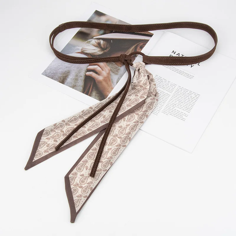 

Women's Fashion PU Leather Scarf Belt Decorative Dress Jeans Belt