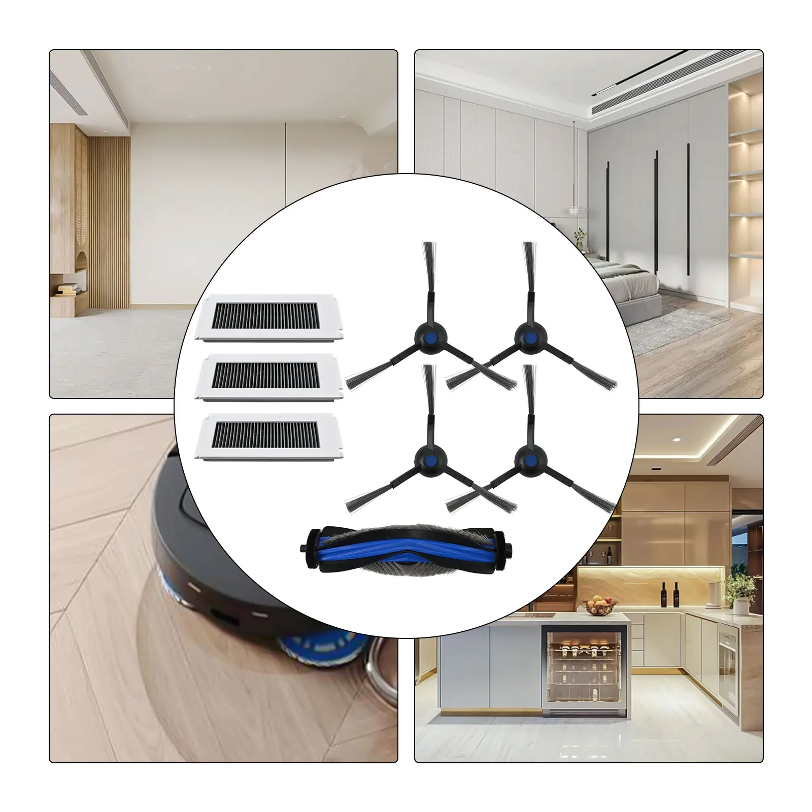 

For Ecovacs For Deebot N30 Maintenance Kit Includes Main Brush Side Brushes and Filters for Effective Cleaning