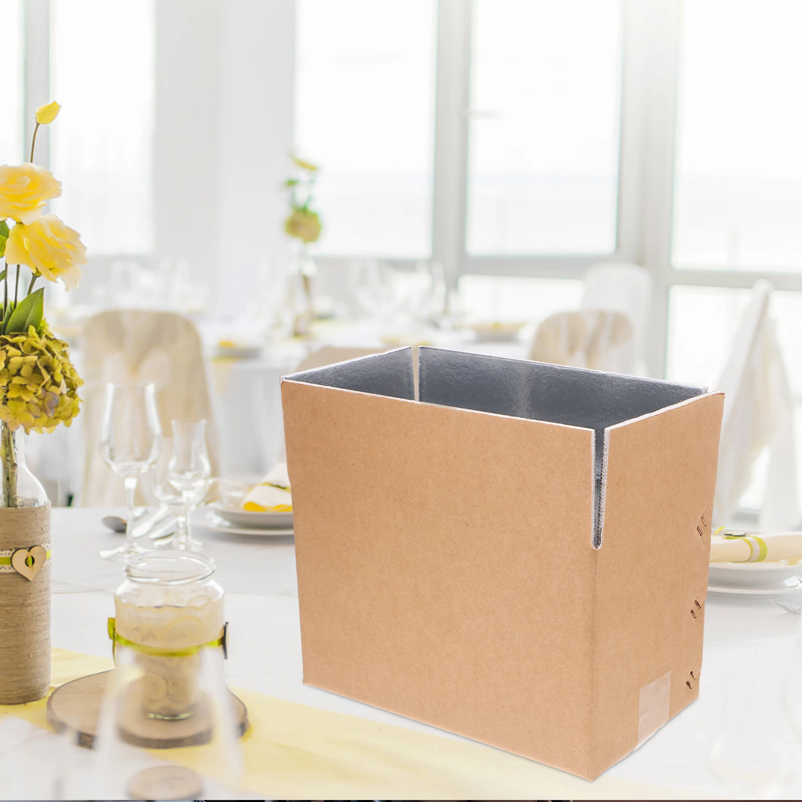 2 Pcs Insulated Transport Box Dry Ice Shipping Boxes Cold Packing Moving Kits for Large Hot Mini Cardboard