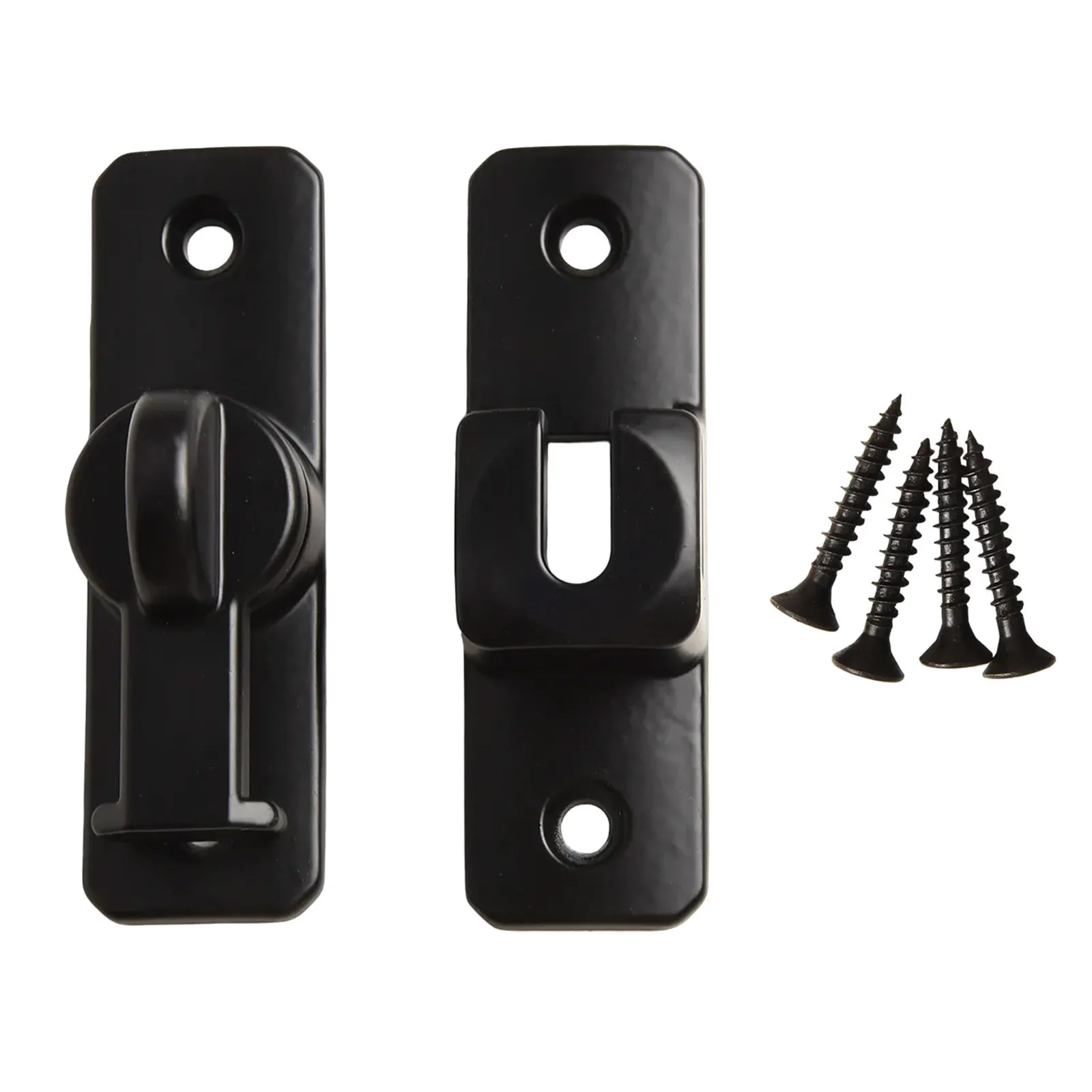 1 шт., 80x25x4 мм, защелка для раздвижной двери, домашняя безопасность, цинковый сплав 90/180 градусов, легко устанавливается, фурнитура для раздвижных дверей, дверные болты