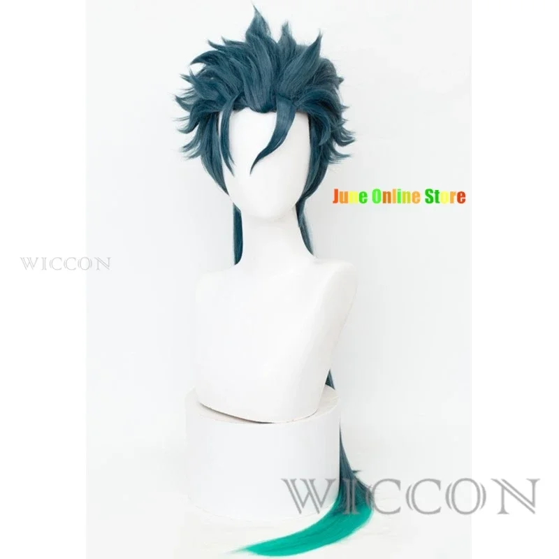 Wuthering Waves JiYan Cosplay Wig Green Long Hair Rover Chixia Sanhua Wig Midnight Rangers General Jinzhou Jue Wig For Women Men