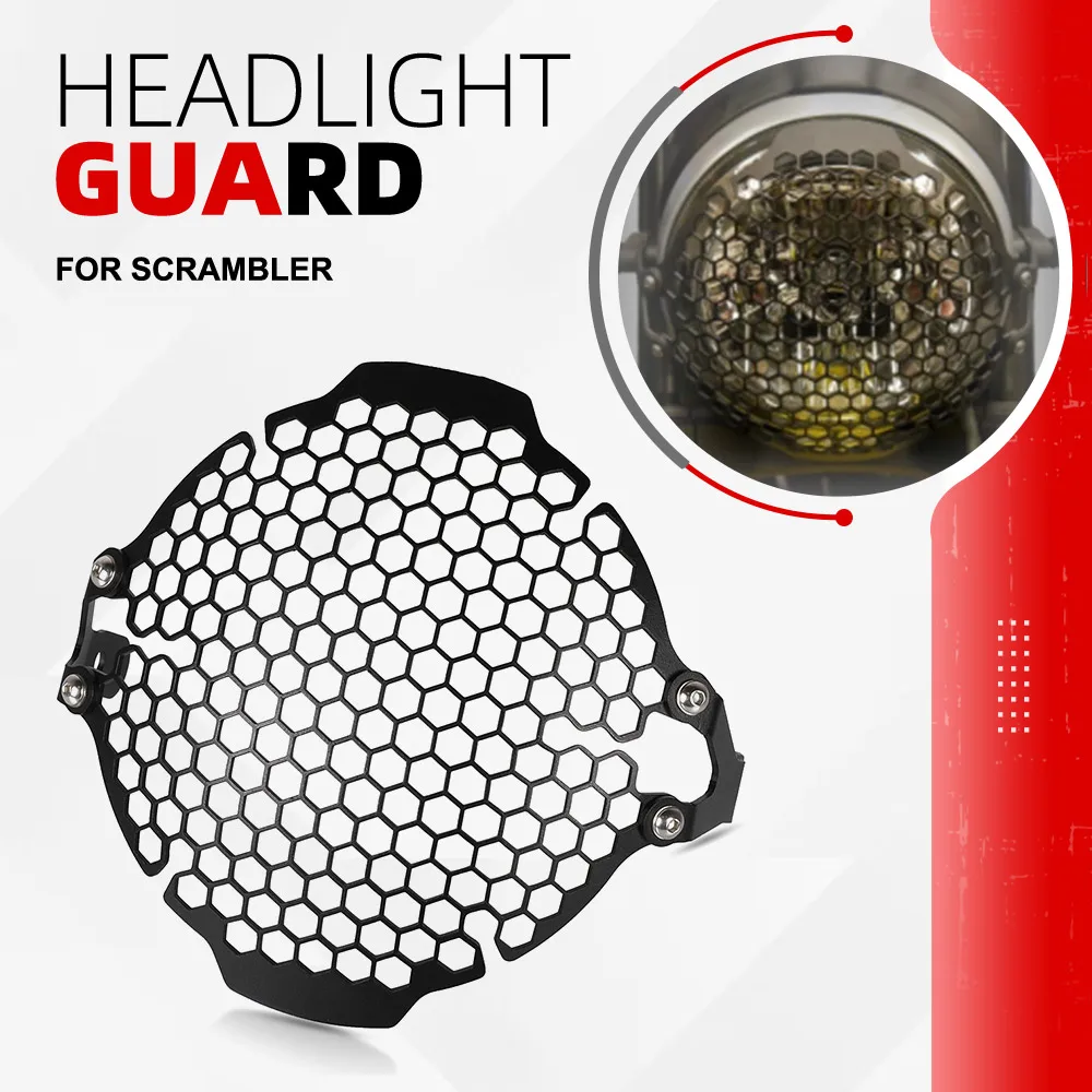 

Headlight Guard For Ducati Scrambler Nightshift Icon Dark Street Classic Scrambler Cafe Racer Headlamp Grill Protection Cover