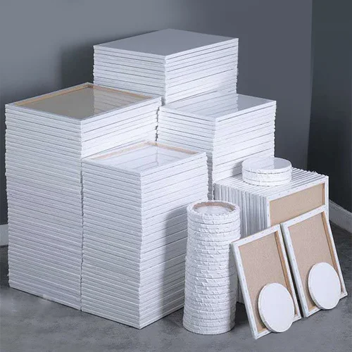 Imagen 1 del producto 5 uds lienzo en blanco dibujo marco de madera, tablero de pintura de lino, artista niños principiantes práctica suministros de arte, Graffiti DIY, HB-03