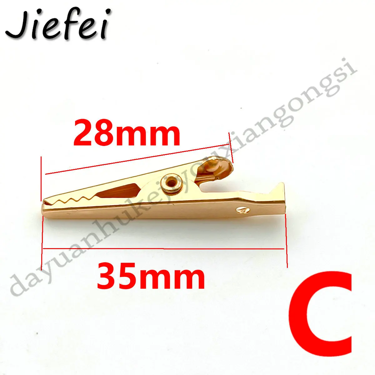 2Pcs New High Quality Brass Alligator Clip Clamp Test ProbeXIN