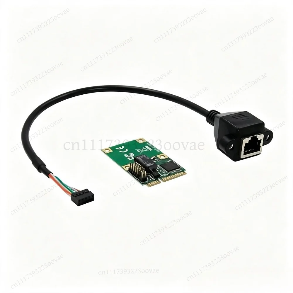 Mini PCIe Gigabit Ethernet Adapter Card Intel 82574L Single RJ45 Server NIC, Replacement Parts