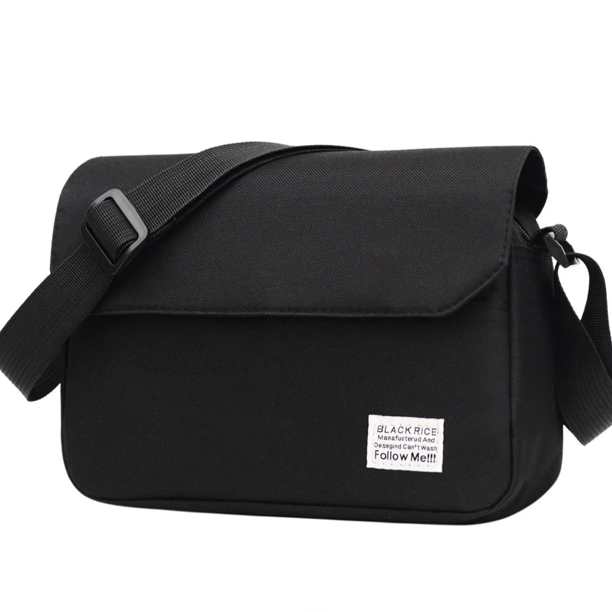 

Bla Small Crossbody oulder Bag Men Women Casual Faion Menger Bag with Phone ket Soft Nylon Fabric oulder Bag