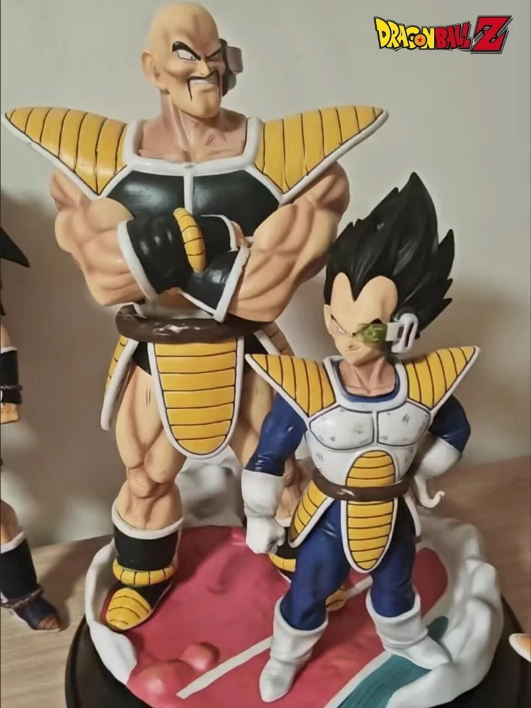 35cm Dragon Ball Anime Vegeta Nappa Standing Space Suit Figurine Statue Pvc Action Figure Desktop Ornaments Model Birthday Gift