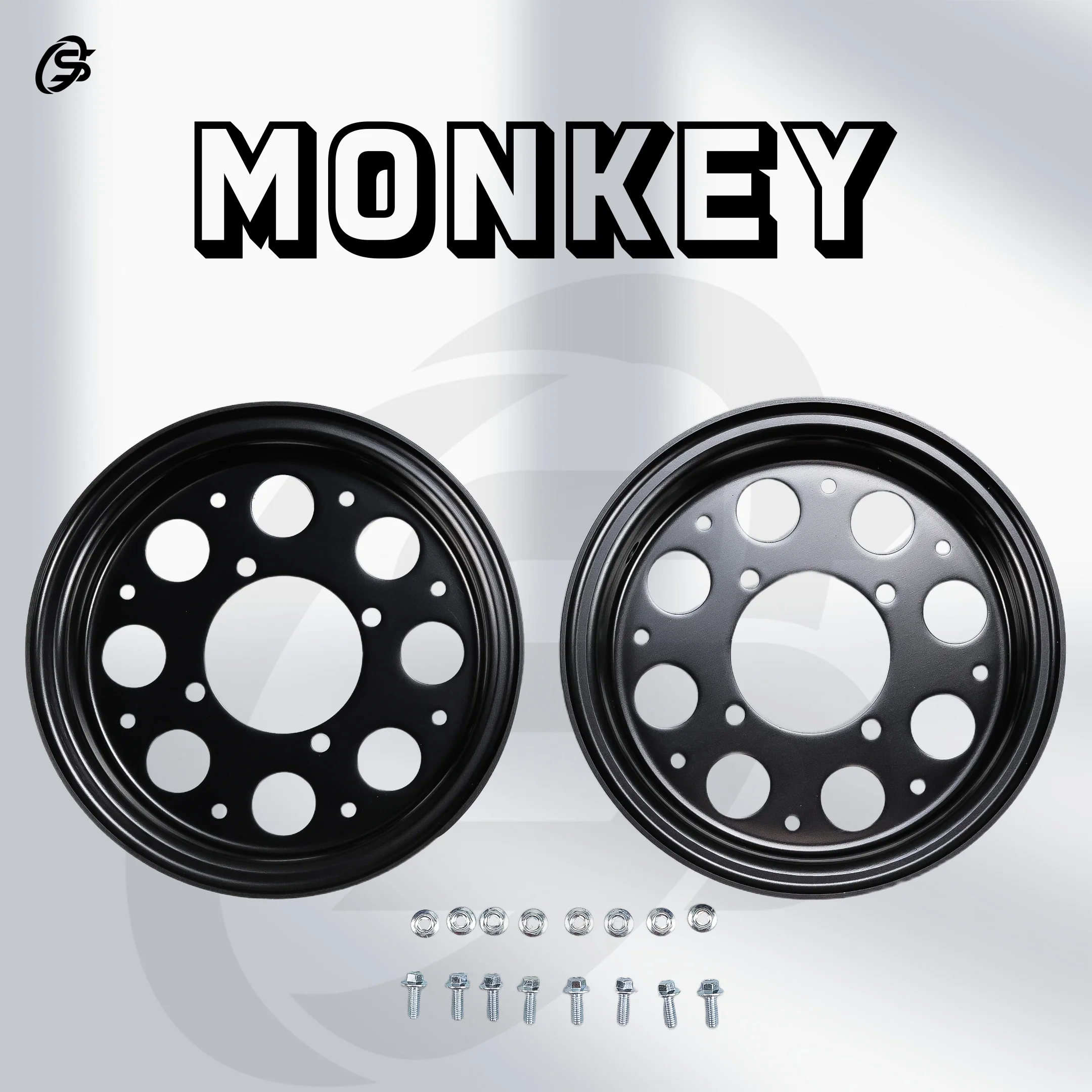 Z50 3.0-8 Wheels Z50 Monkey Black Wheels Aluminum Wheels Hubs Split Rims Z50 Parts Motorcycles Parts