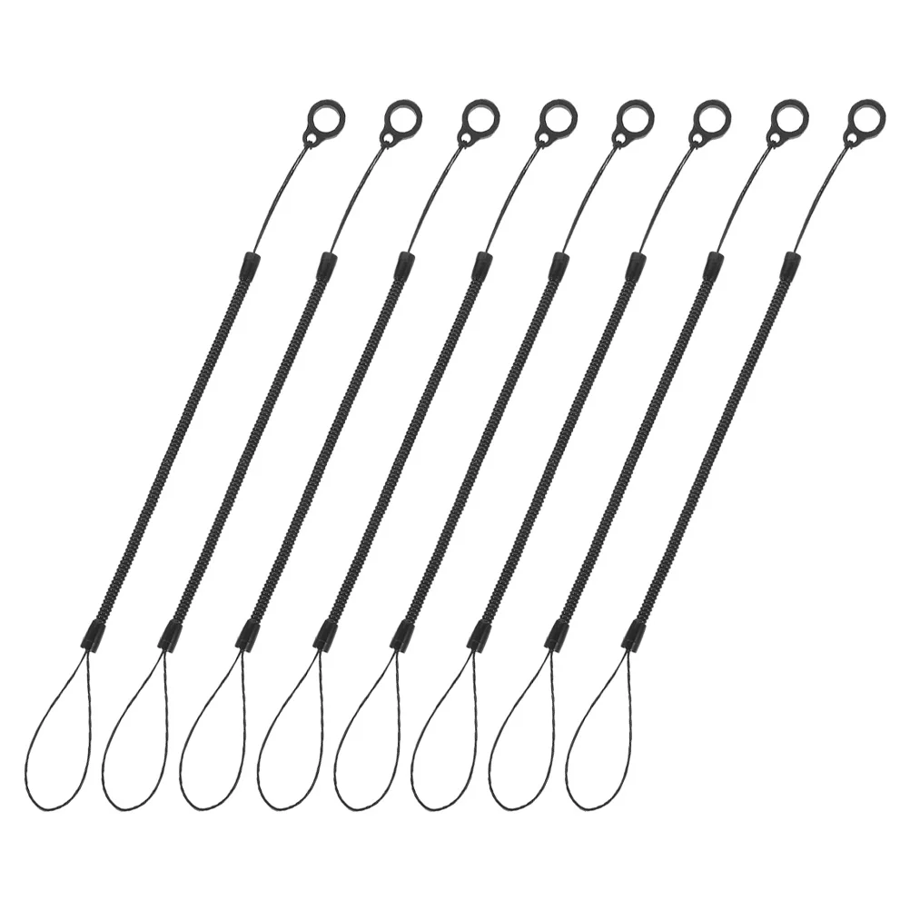 8 pcs Stylus Pen Lanyard Retractable Spring Strap Anti-Lost Tether For Touch Pens Wrist Strap Tool Tether Cord Tablet