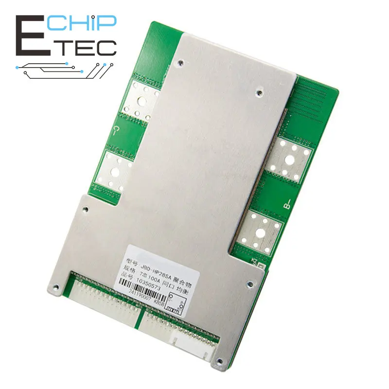 

Free shipping 7S 8S 80A 100A 120A 24V LifePo4 Lithium Battery Protection Board with Balanced Light Temperature Control