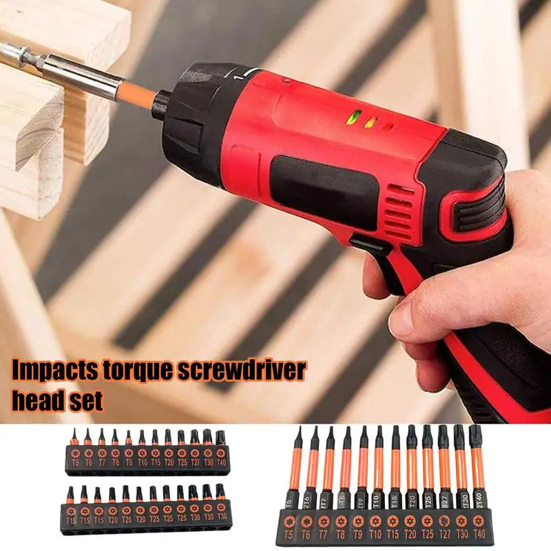 Star Bits Set S2 Steel Bit Set 36Pieces Torx Screwdriver Set T5-T40 Screwdriver Bit Security Magnetic Torque Bits For Motorcycle
