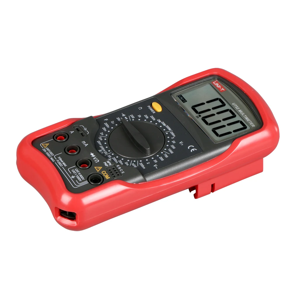 UNI-T UT52 Professional Digital Multimeter AC/DC Voltmeter Capacitor Tester esr Meter Tester Digital Capacitor Capacitance Meter