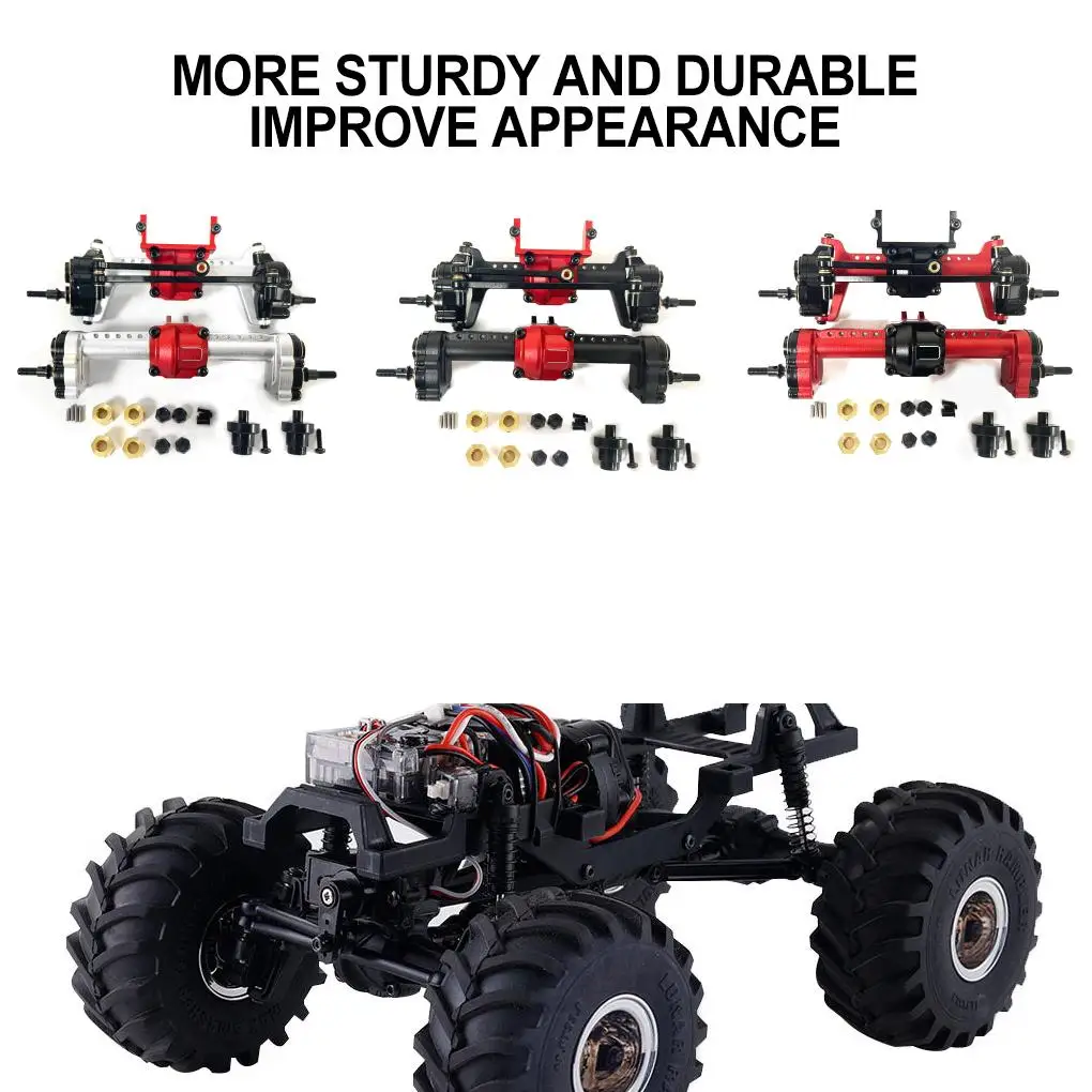 1/24 Aluminum Alloy Upgrade Enhances Rear Axle For FMS FCX24 RC Car Part RC Car Accessories Replacement Parts