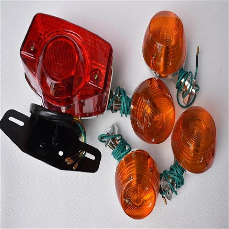 Motorcycle Tail Lamp Rear Brake Stop Light for Honda Lifan Jialing Super Cub 70cc JH70 C70 C90 DY90 JL70 CD70 Flasher Winker