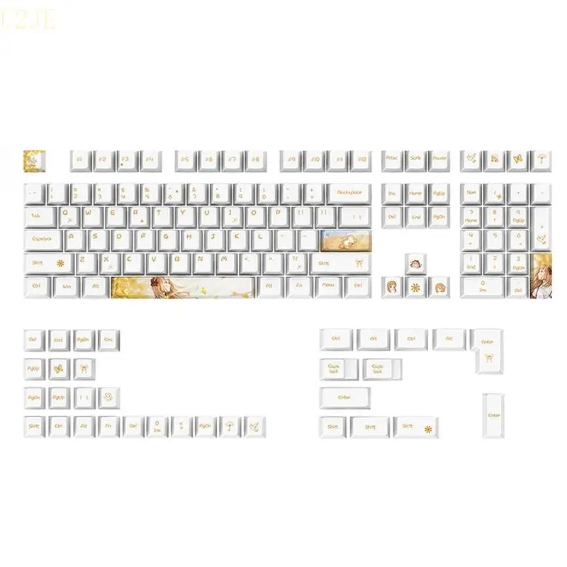 

U2JE PBT Keycaps 130 для ключа вишневого профиля Dye Suberiated Game Keyboar