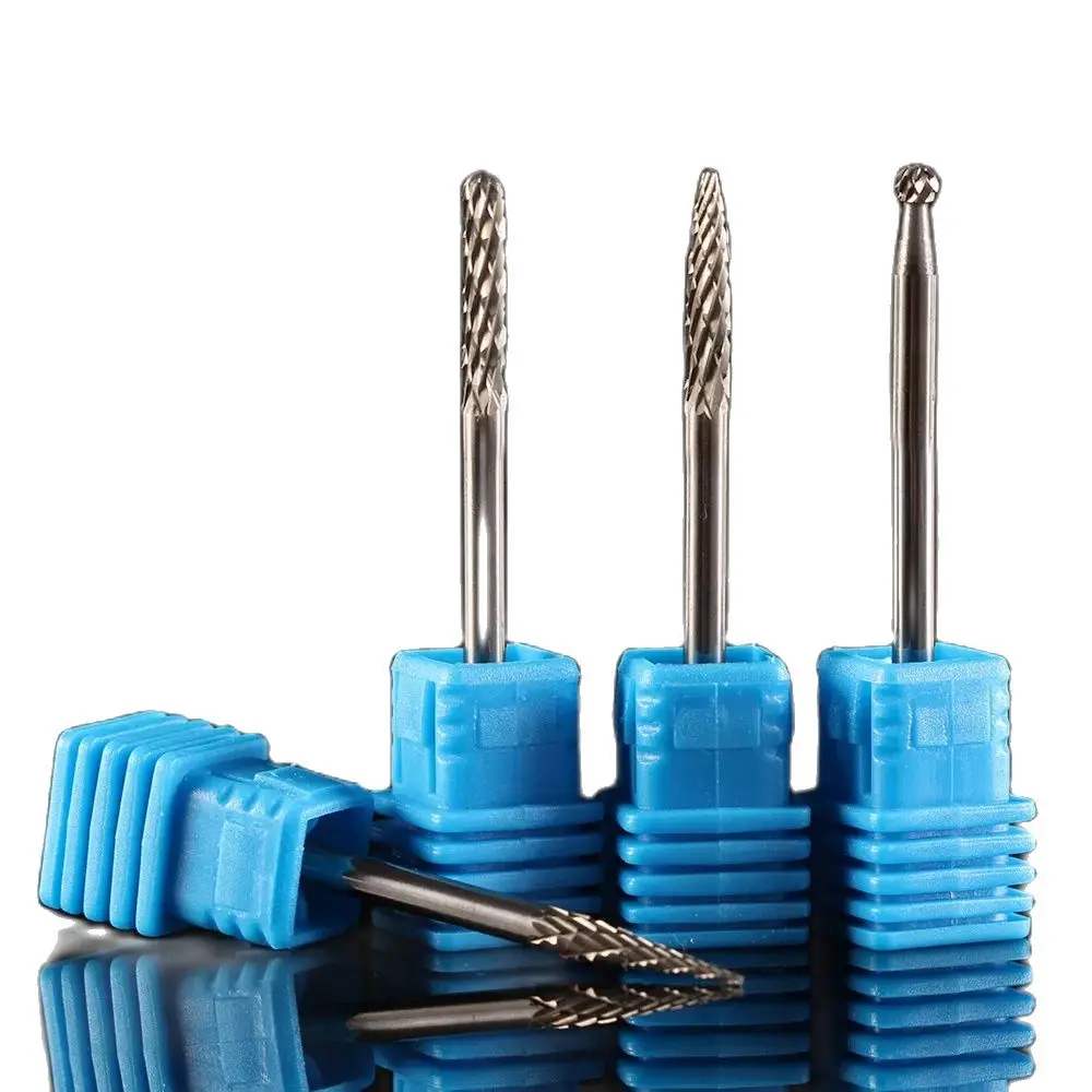 

Weitol 1pcs 3mm carbide rotary files single cut carbide burrs power tools CNC carving cutter dremel tools