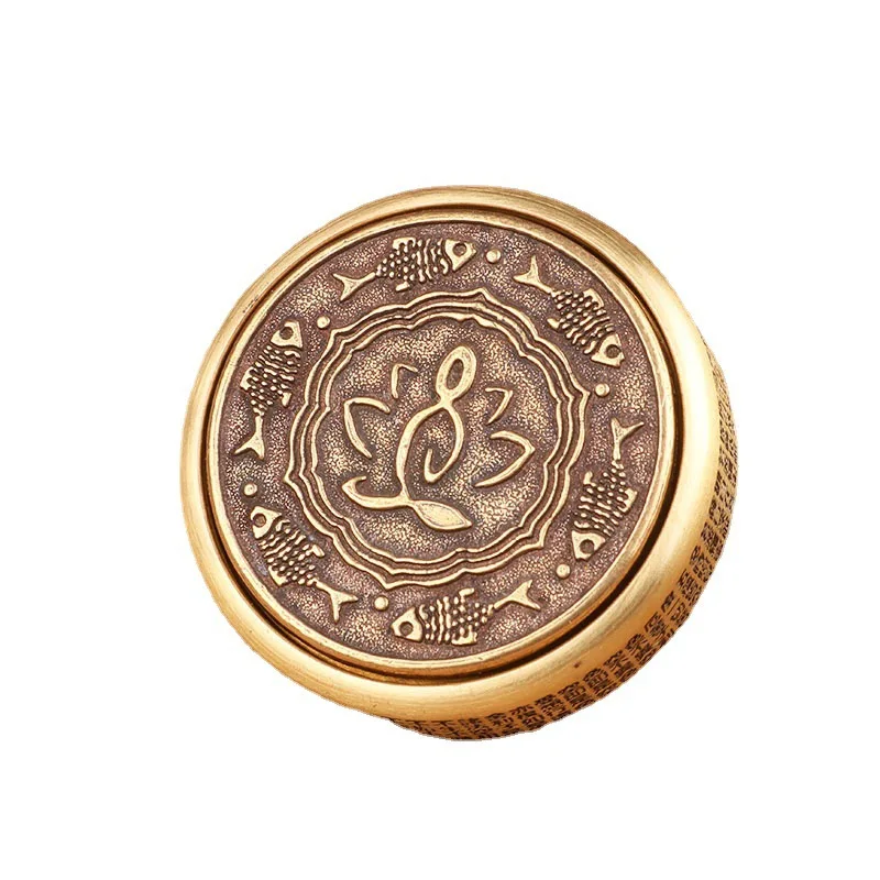 Spinner à main en cuivre EDC, pointe supérieure, Gyroscope en métal, jouet anti-Stress, jouets anti-Stress, leurre anti-Stress