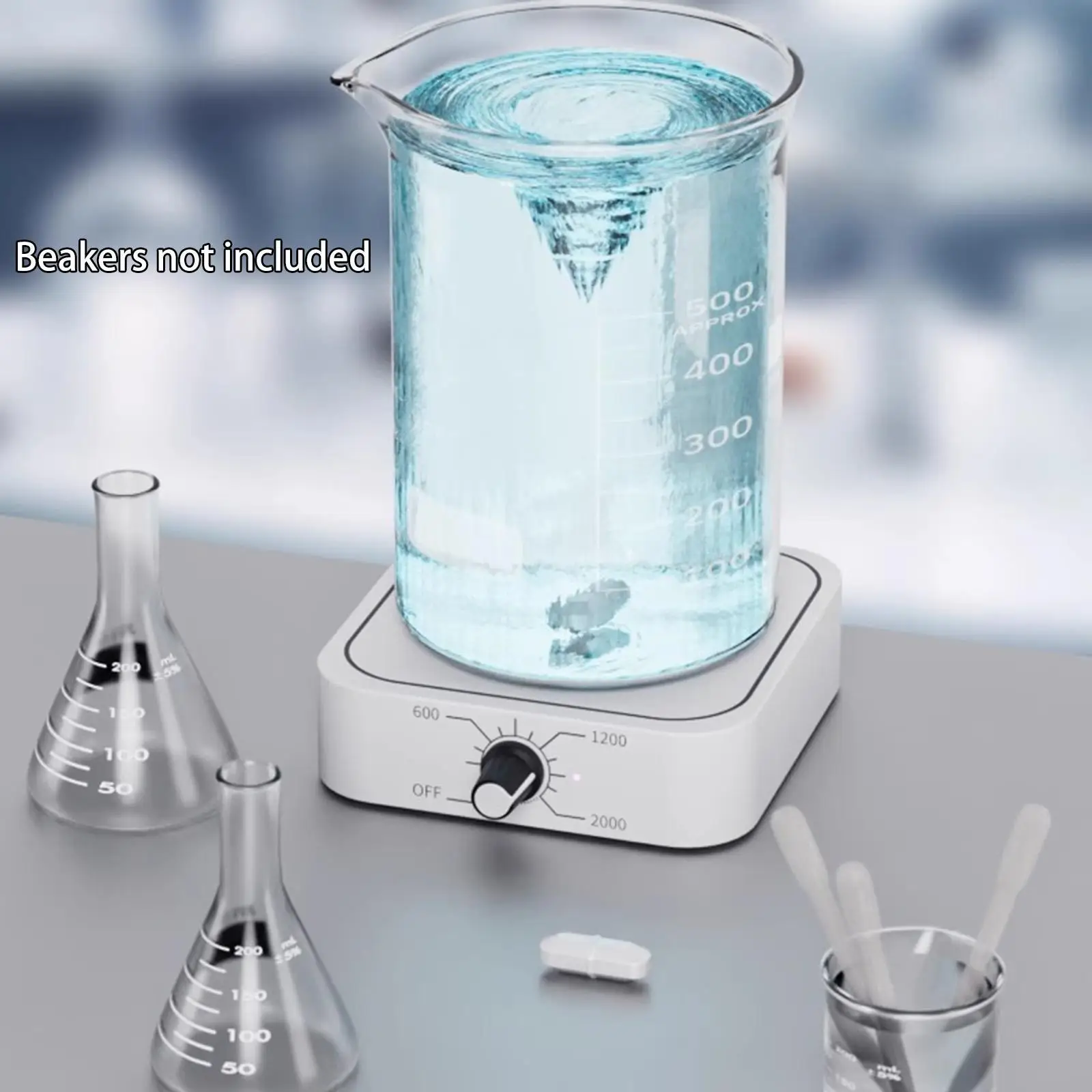 Magnetic Mixer Simple Easy to Use with Type C Cable Quiet Operation Lightweight Stir Bar Retriever for Home School Workspace Lab