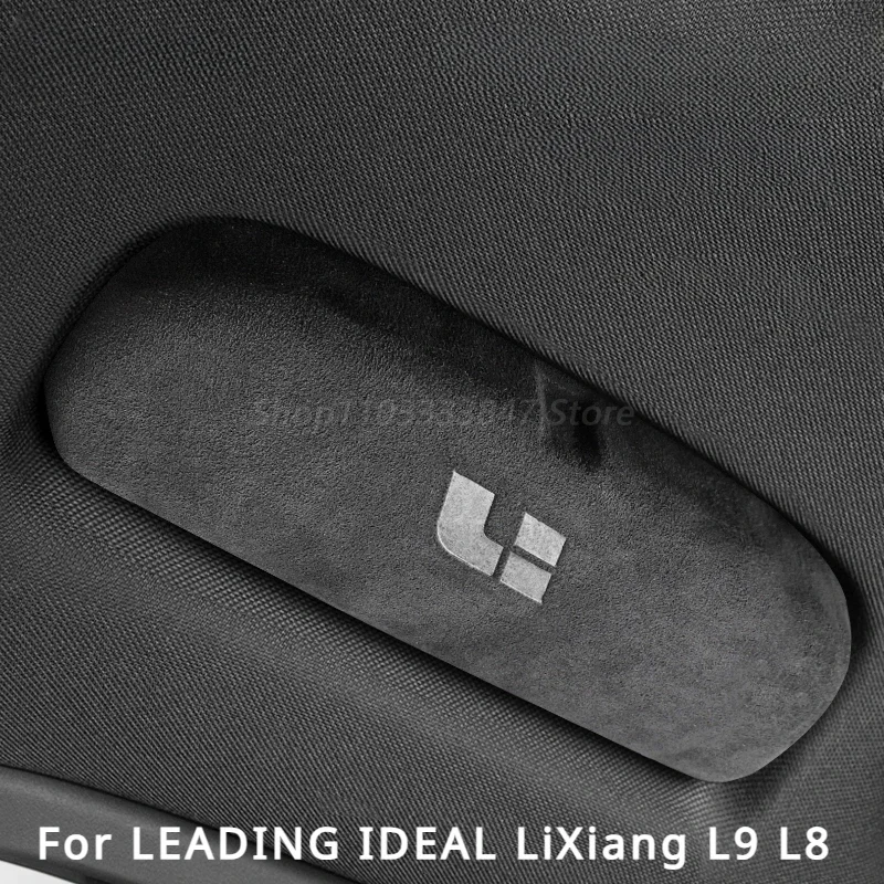 For LEADING IDEAL LiXiang L9 L8 ABS Alcantara Handle Ring Glasses Box Storage Glasses Case Interior Modification