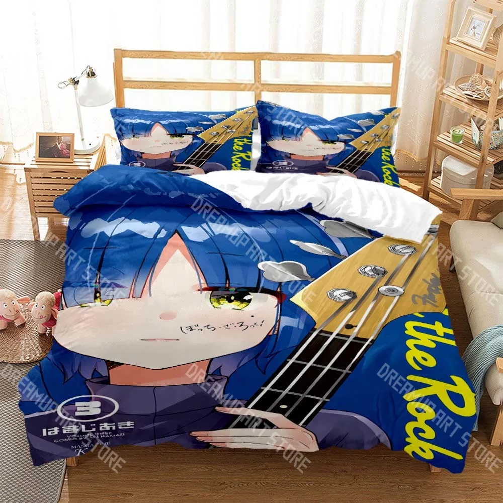 

3D Anime Lonely Rock Digital Print Polyester Bedding Sets Covers Boys Bed Linen Set For Teens Bedding Set Queen Bedding Set