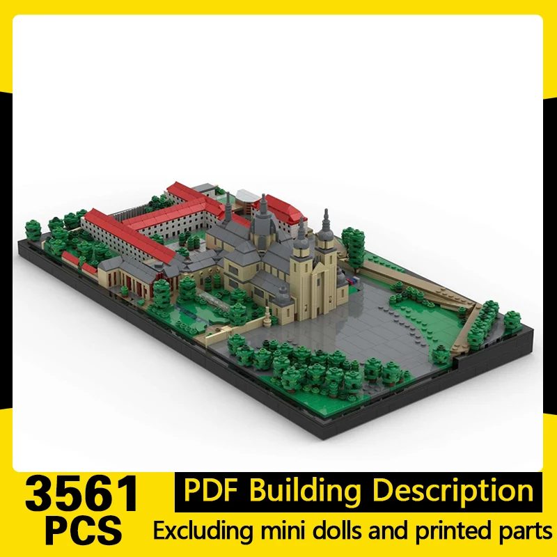 

City Street View Model MOC Building Bricks Cathedral Extended Modular Technology Gifts Holiday Assemble Children Toys Suit