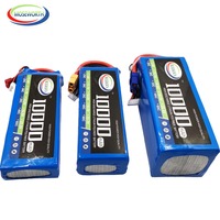 2S 3S 4S 6S For RC 10000mAh 25C 35C 7.4V 11.1V 14.8V 18.5V 22.2V RC LiPo Battery Quadcopter Helicopter Airplane Drone Aircraft