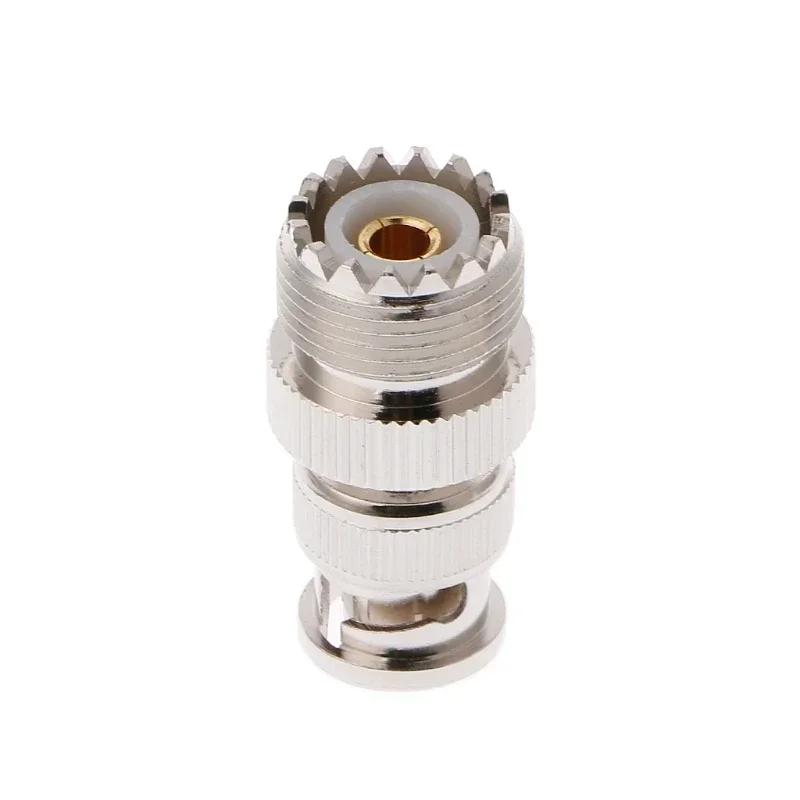 ESCAM BNC Male Plug To UHF SO239 PL-259 Female Jack RF Coaxial Adapter Cable Connector