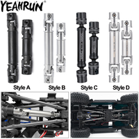 YEAHRUN 2Pcs Stainless Steel Drive Shafts Center CVD Driveshaft for 1/18 TRX4M Bronco Defender Upgrade Parts