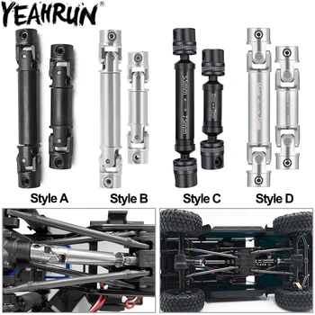 YEAHRUN 2 Stück Edelstahl-Antriebswellen Mitte CVD Antriebswelle für 1/18 TRX4M Bronco Defender Upgrade-Teile