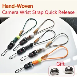 Hand-Woven Camera Quick Release Wrist Stap Anti-lost Rope for Sony Canon M200 M6 M50 Nikon Z9 Leica Fuji XT5 SLR Phone Car Key