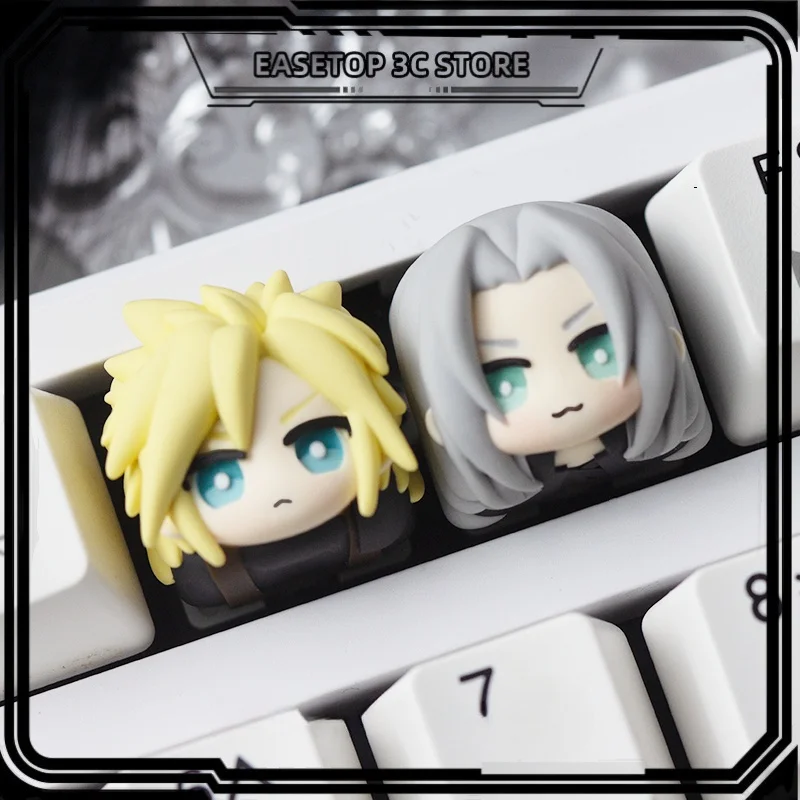 

Final Fantasy VII Keycap Resin ESC MX Switch Tifa Lockhart/Aerith Gainsborough Anime Game Mechanical Keyboard Custom Keycap Gift
