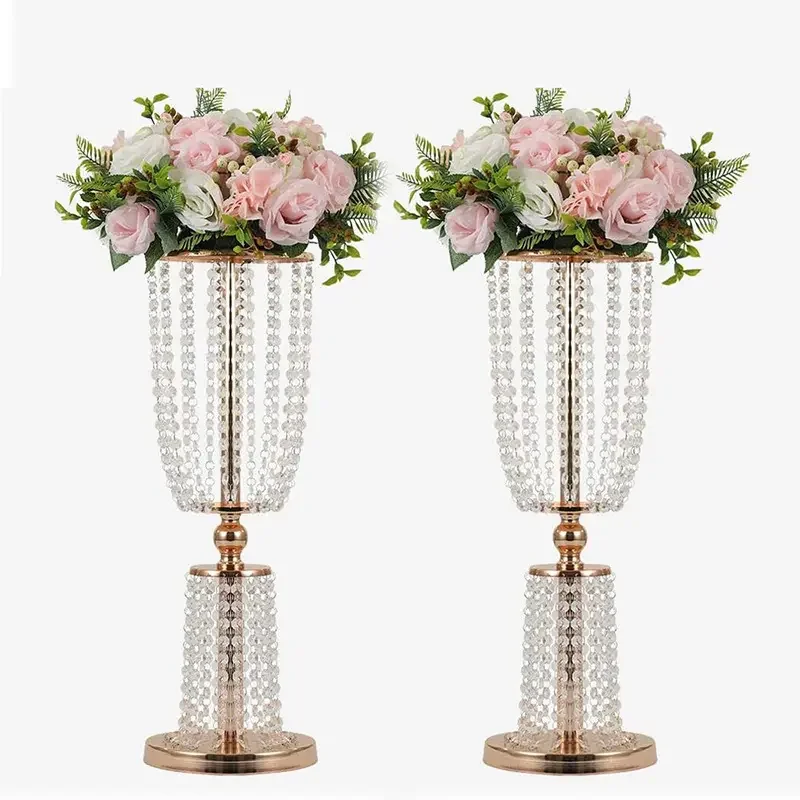 Wholesale Metal Flower Stand Wedding Table Decoration Flower Stand Gold Flower Stand Wedding Centerpieces
