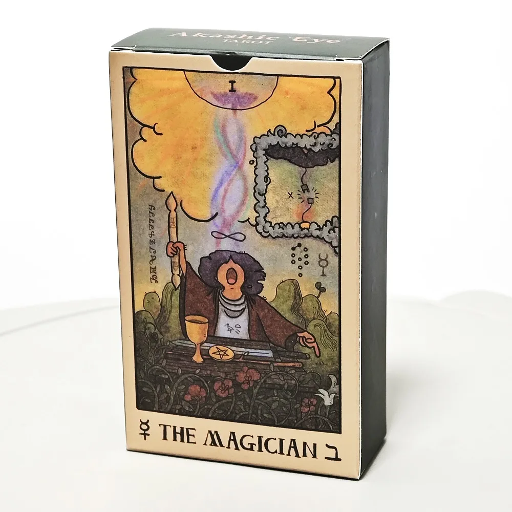 

В наличии Портативная колода Таро Akashic Eye 78 шт., набор настольных игр, трендовый комплект для оккультного гадания 2025 года, 12*7 см, инди-палуба